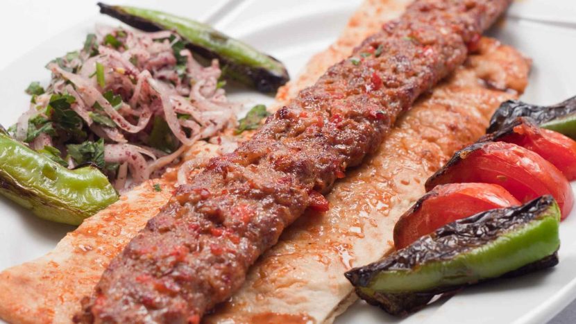 delicious adana kebab on plate