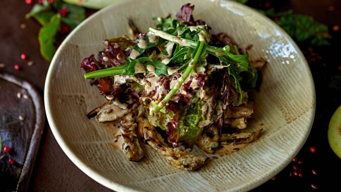 Delight Your Palate with this Fresh and Flavorful Eggplant Salad Recipe - A Perfect Side Dish for Any Occasion 3